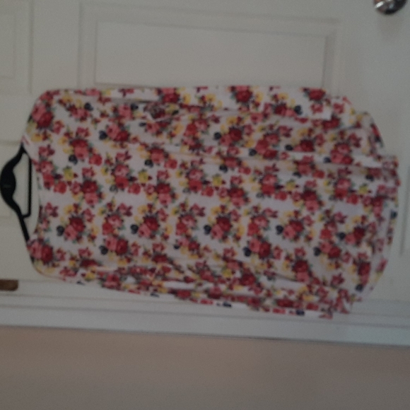 Jamby Styles Baby Doll. Long Sleeve White Floral. Size XL - Picture 2 of 4